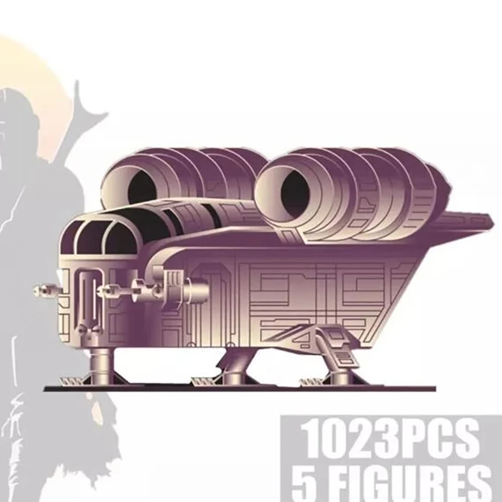 В наличии 1023 шт. строительные блоки Ucs Razor Crest по модели Звездный истребитель