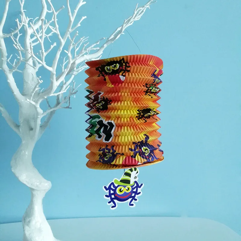 Бумажные лампы для украшения Хэллоуина 1 шт. паутина тыква декор летучая мышь