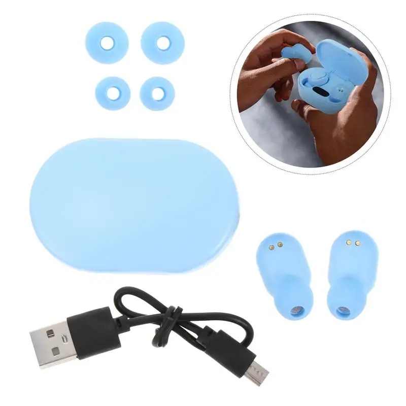 

1 Set Mini Wireless Earphone Digital Display Headphone with Charging Box