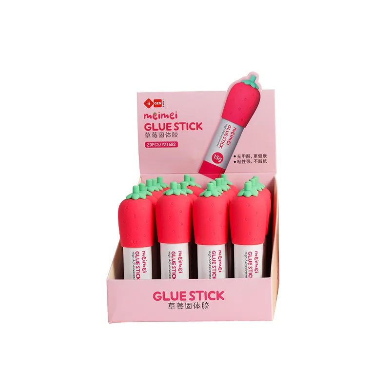 

1 Pcs Cute 8g 15g Fruit Strawberry Creative Solid Glue Sticks School Office Supplies Stationery High Viscosity Strong Adhesives