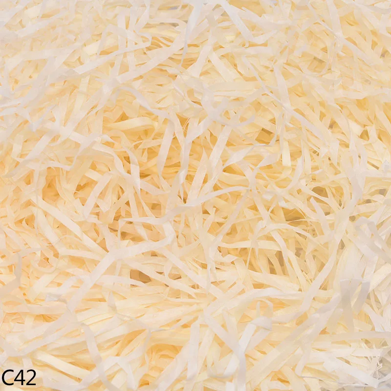 C42 50/100 г бумажная рафия измельченный DIY Подарочная коробка наполнение Crinkle бумага конфетти Свадебная подарочная коробка Заполненные украшения 8 - Цвет: C42