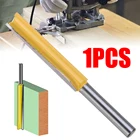 1 шт. 2 дюйма сверхдлинная прямая фреза с двумя канавками, прямая фреза, бит 50 мм, деревообрабатывающий фрезерный станок с хвостовиком 14, фреза