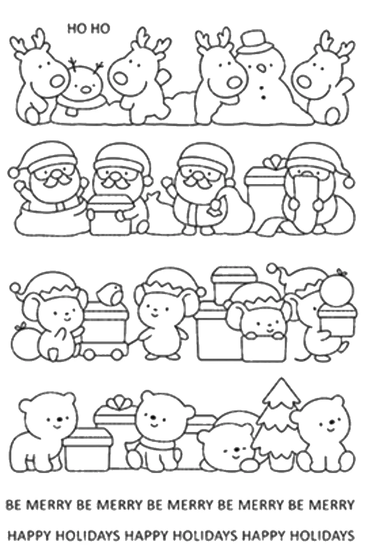 Рождество животных прозрачный чистый силикон штамп/печать для DIY