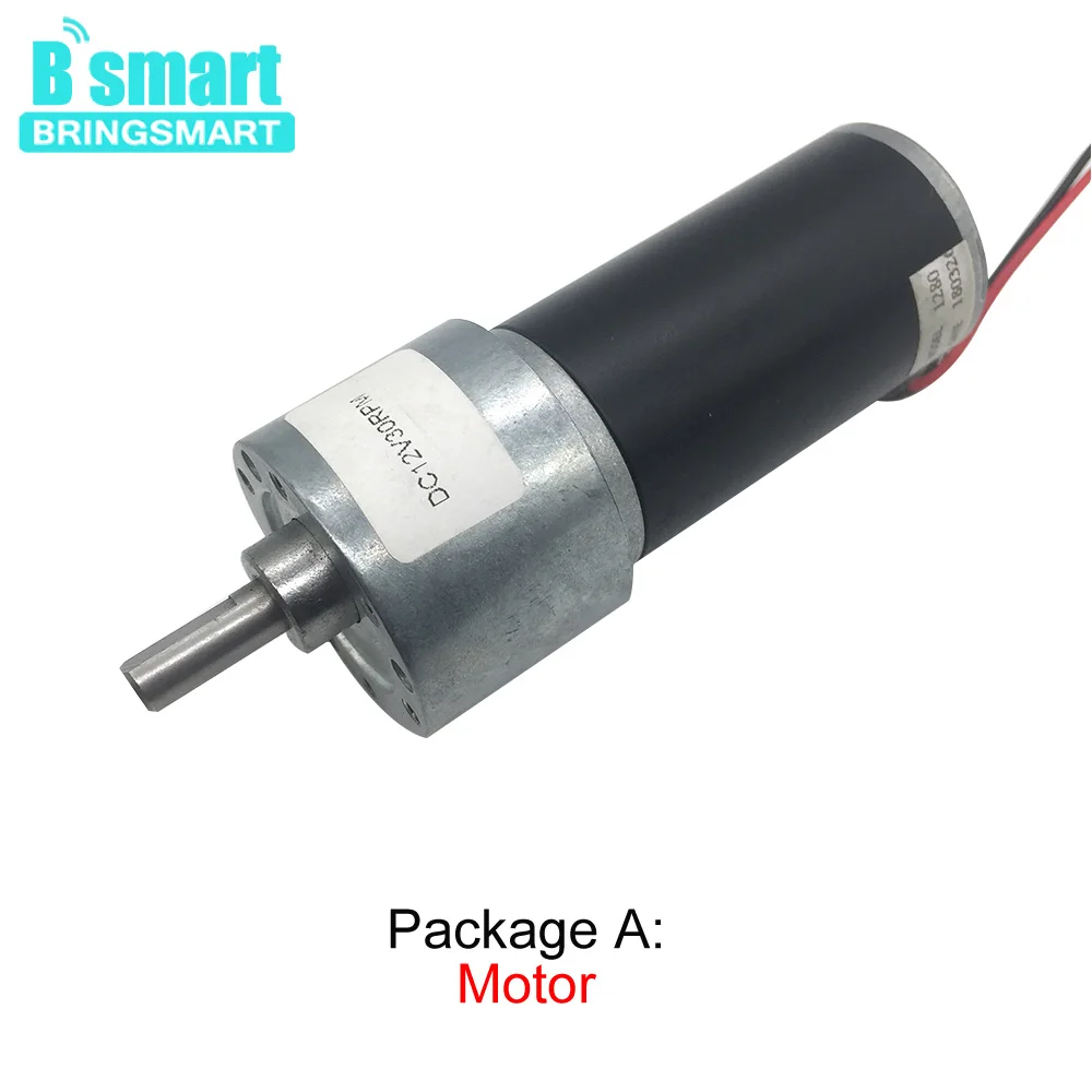 Bringsmart DC шестерня мини мотор с высоким крутящим моментом 12 В 24 в 420 об/мин