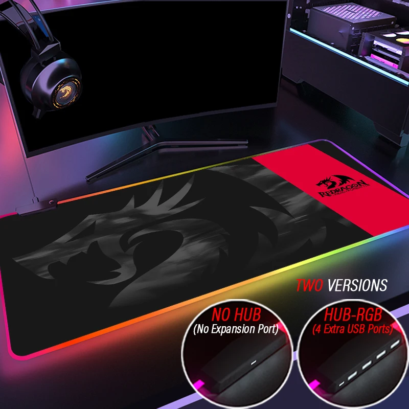 Игровой коврик для мыши Redragon креативный светящийся игровой с градиентными