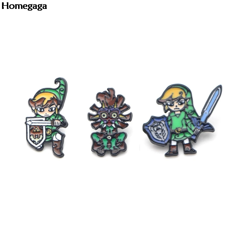 Homegaga мультфильм сделай сам цинковые булавки для рюкзака медали одежды сумки