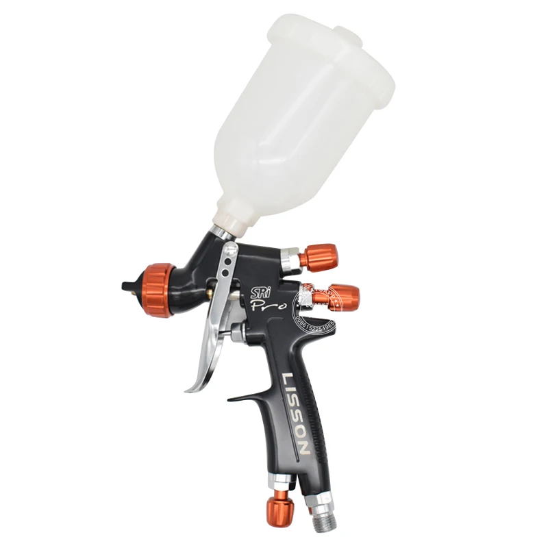 Spray Gun 1.2mm Nozzle with 400cc 250cc Mix Cup Mini Repair Spray Gun with Paint Mixing Cup and Adapter Paint Spray gun Airbrush
