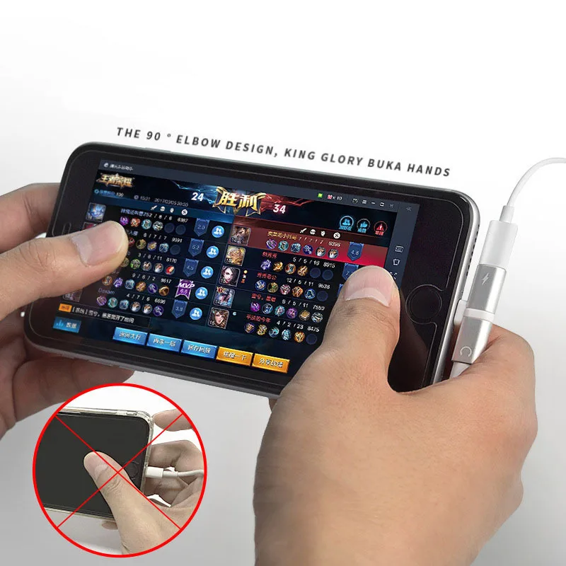 Для Iphone 7 8 Plus Xr зарядный аудио адаптер двойной разветвитель Кабель для разъема