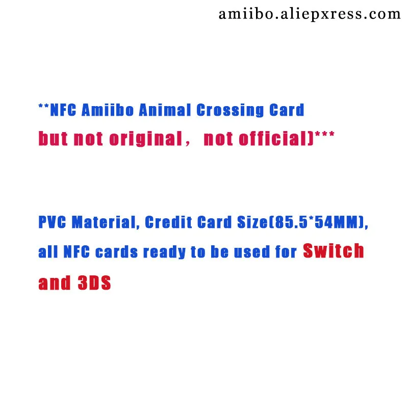 Популярная карта для перекрещивания животных Amiibo NFC-карта nintendo switch NS Games маршала