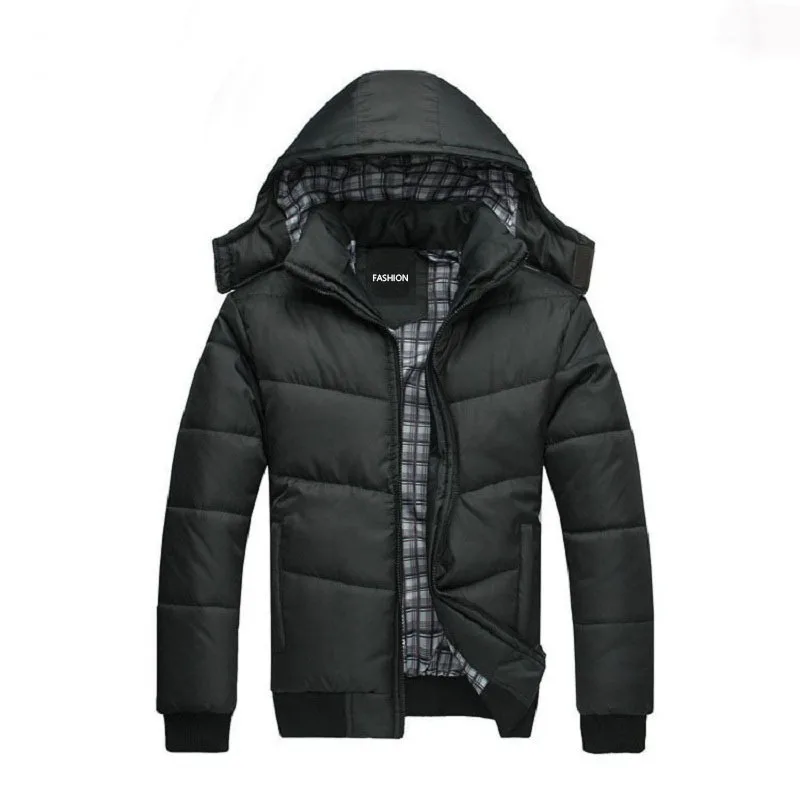 Новая Теплая мужская зимняя куртка Yufeng с капюшоном, стеганые пальто, одежда большого размера, одежда для улицы, цельный костюм
