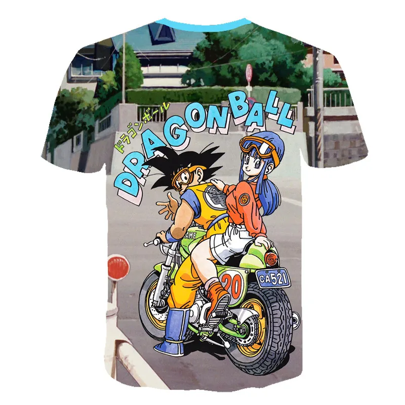 Новинка года, Детская футболка с 3d принтом Dragon Ball DBZ Bulma Super Saiyan vegeta футболка с японским аниме летняя модная детская футболка