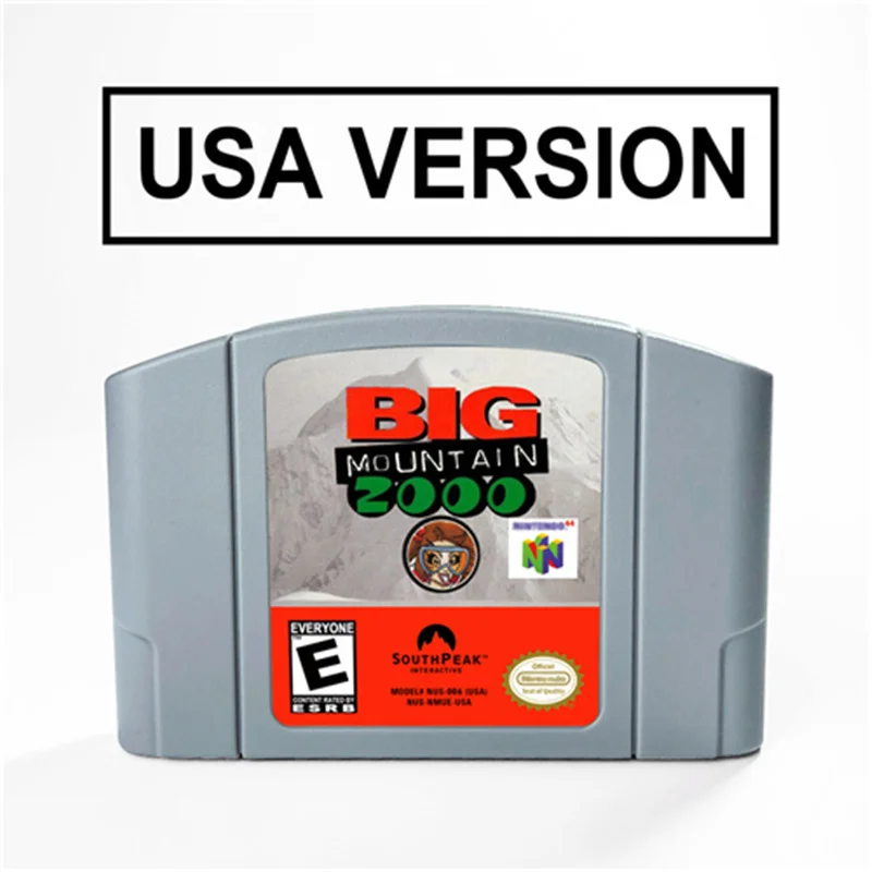 

Big Mountain 2000 For 64 Bit Video Game Cartridge USA Version NTSC Format