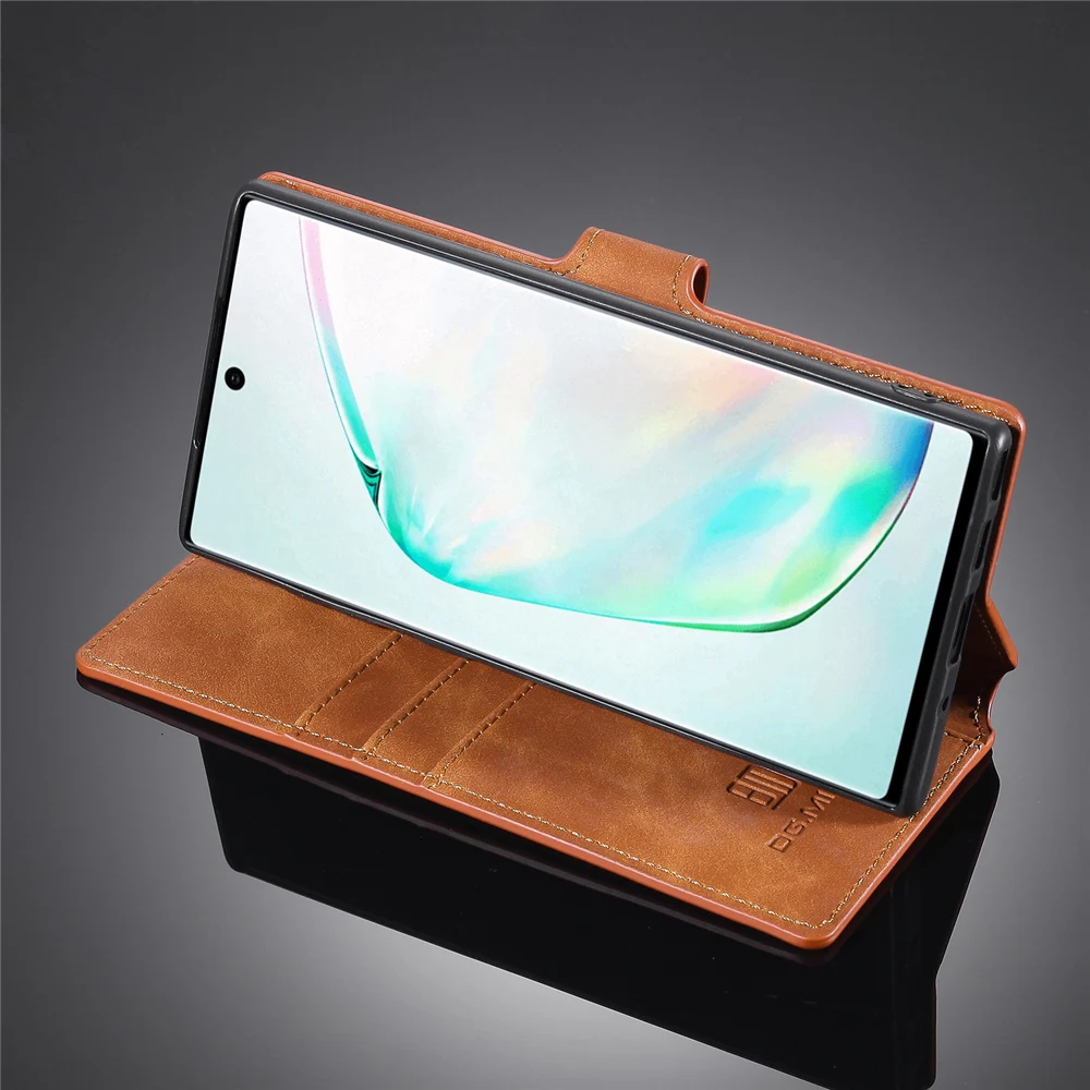 Note10 чехол для Samsung Galaxy Note 10 и Plus Pro Бумажник Книга винтажный роскошный полный N970 N975