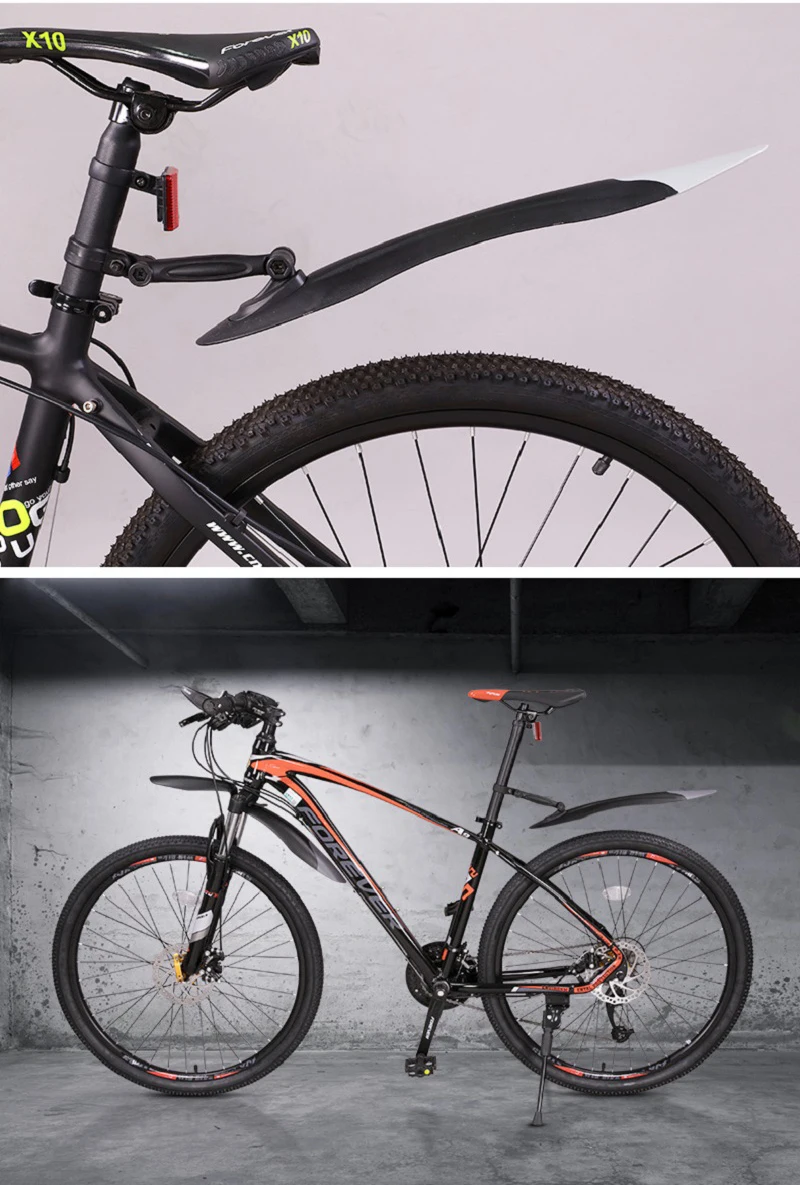 Велосипедный брызговик MTB 24 26 27,5 29 дюймов грязевые крылья велосипедные Крылья быстросъемные 2 шт. переднее+ заднее Велосипедное крыло велосипедные аксессуары