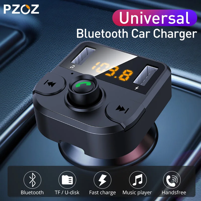 PZOZ автомобильное зарядное устройство беспроводной fm передатчик Bluetooth аудио MP3 USB