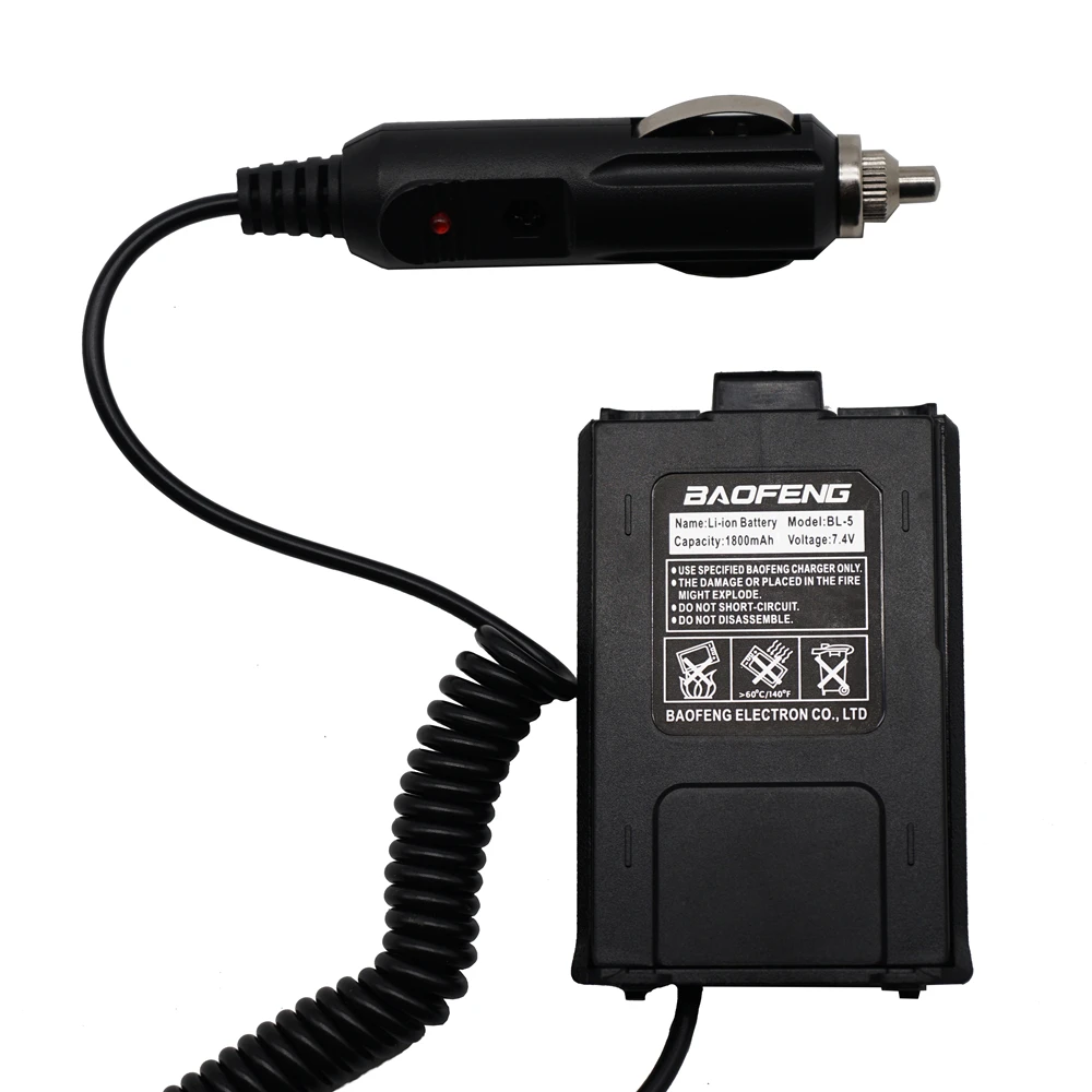 

Baofeng UV-5R Car Charger Walkie Talkie Battery Two-way Radio Portable Radio Car Charge Adapter for Walkie Talkie uv5r BF-F8