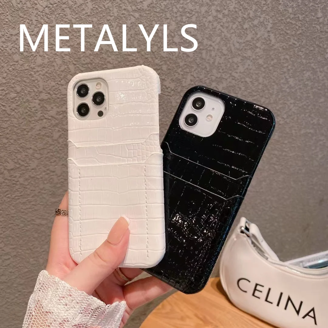 

METALYLS Luxury style Leather hard Phone Case For iphone 14 13promax 12 11 pro Xs max XR X 7 8 back cover