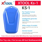Эмулятор XTOOL KS-1 Blue для PS90 X100 PAD2 PAD3 PAD Elite A80, все потеряно через OBD2 KC100, подходит для смарт-ключей Toyota