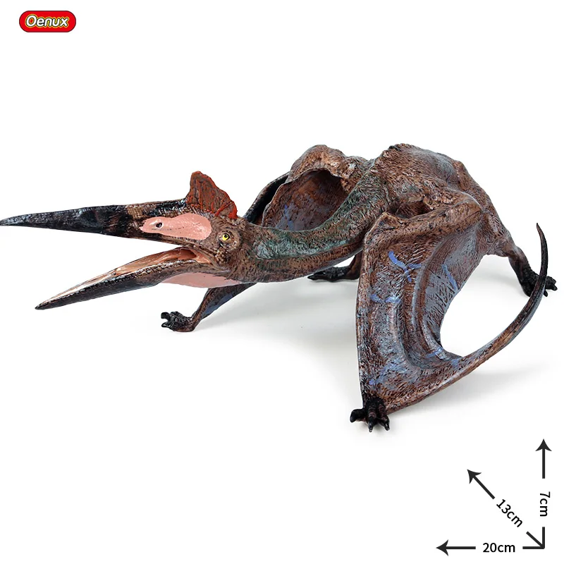 without box Oenux классический Юрский птеродактил Хищник фигурки Quetzalcoatlus динозавр животные модель ПВХ Коллекция детская игрушка - Цвет: without box