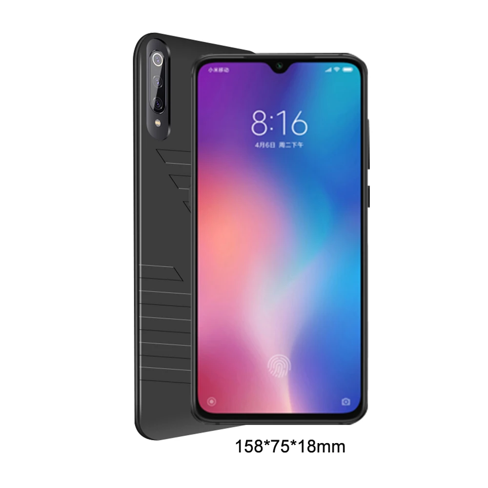 TOPZERO 6800 мАч чехол для зарядного устройства для Xiaomi mi 9 портативный большой емкости Быстрая Зарядка Внешний аккумулятор с зажимом для mi 9