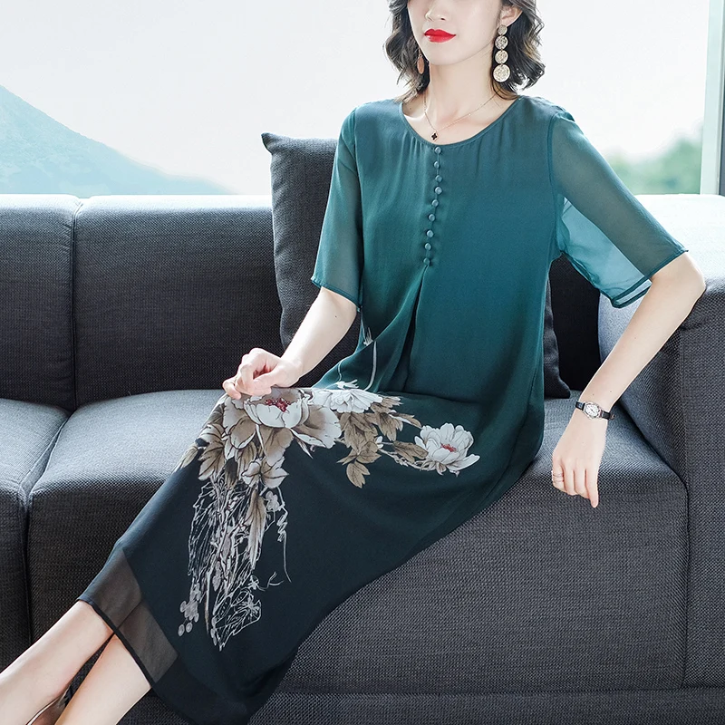 Платье для женщин длинное лето 2020 новое платье с коротким рукавом женское из