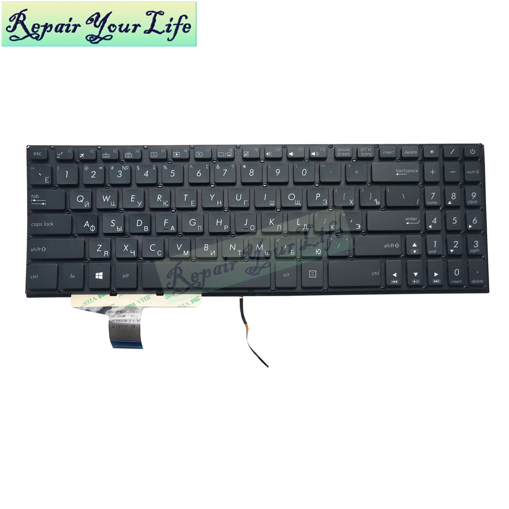 laptop keyboard For Asus VivoBook X580VD N580V X580 N580 Russian standard RU with backlit 0KNB0-5600RU00 ASM17B1 | Компьютеры и офис