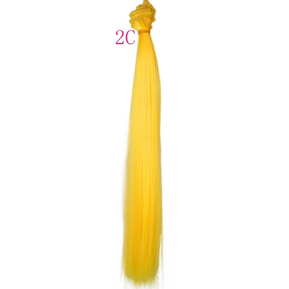 Прямые волосы для куклы 30 см * 100