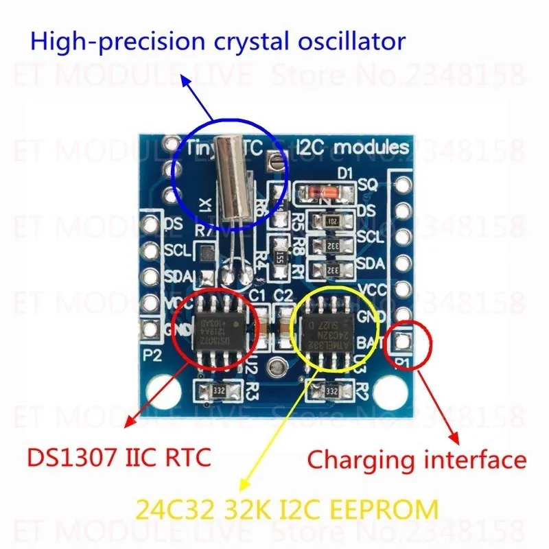 TZT Новое поступление AT24C32 Часы в реальном времени RTC igc DS1307 модуль для AVR ARM PIC 51 ARM продвижение
