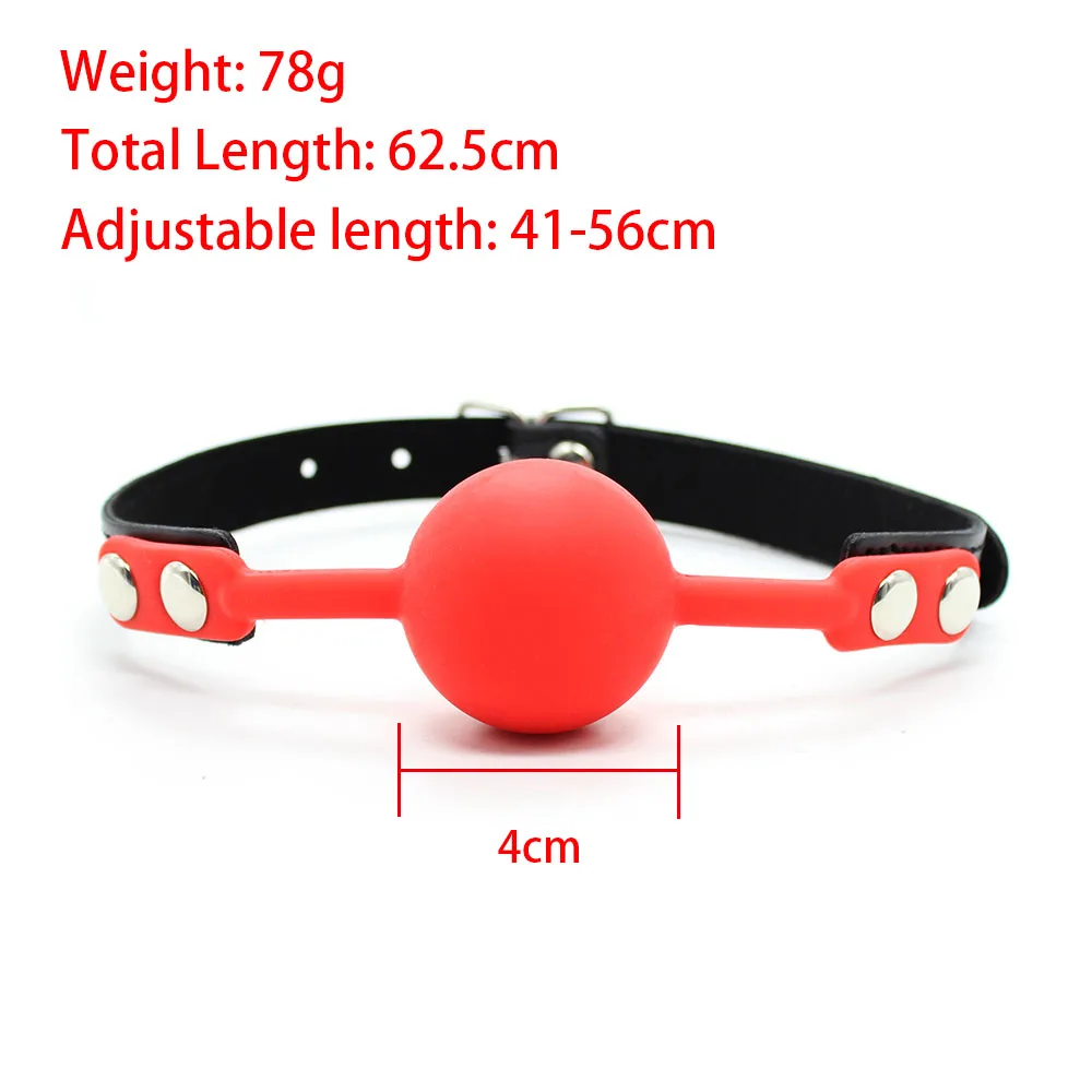 БДСМ бандаж рот силиконовый кляп красный шарик разъем эротические флирт секс