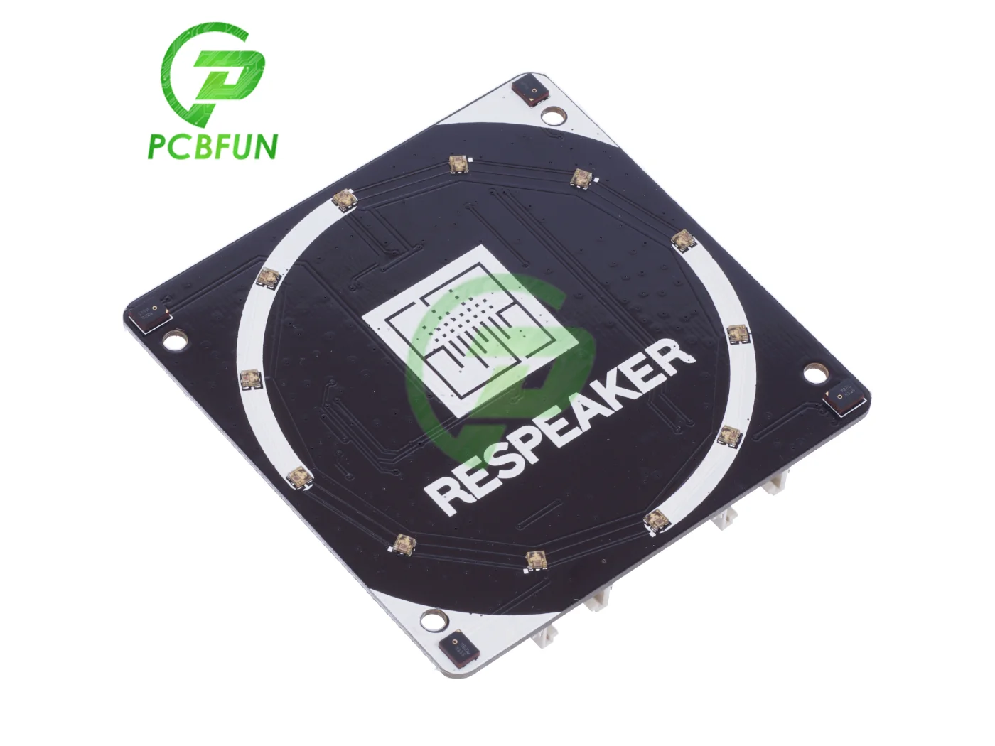 For ReSpeaker 4-Mic Array for Raspberry Pi 4B/3B+| 4 Microphones AI Voice Applications Quad-microphone Expansion Board | Электронные