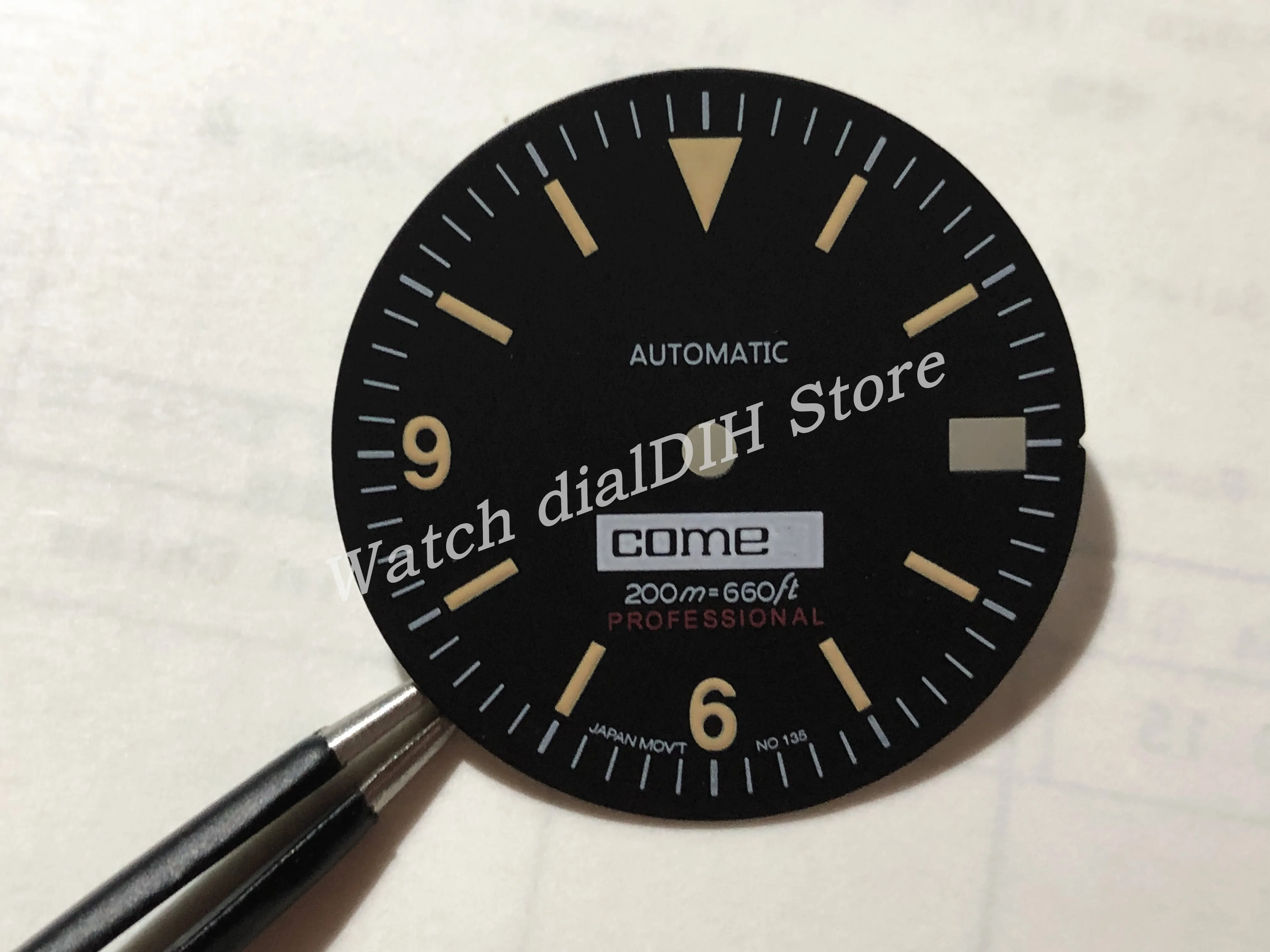 Watch accessories list calendar skx007 modified 28.5mm green luminous suitable for nh35 / nh36 movement |