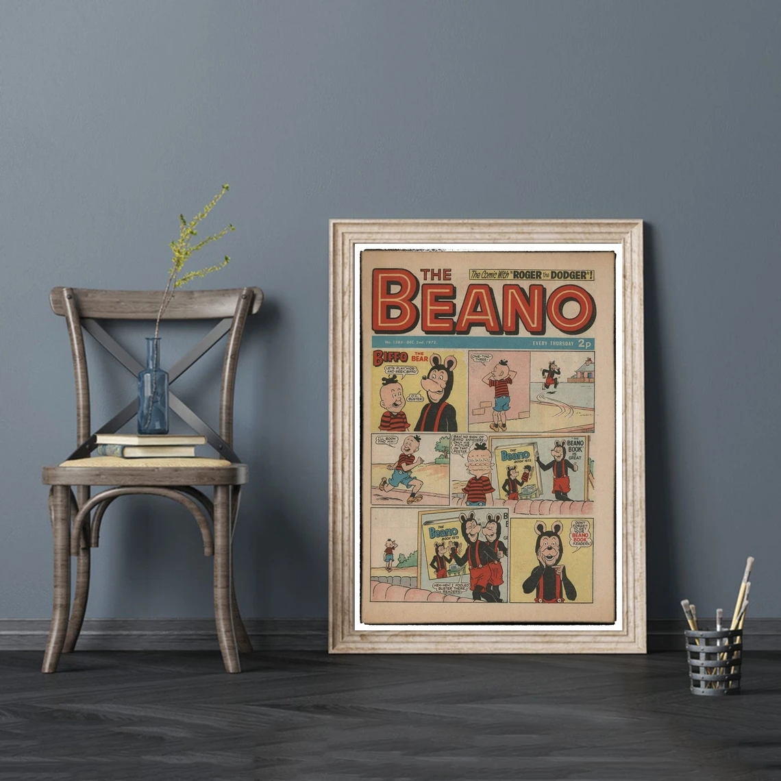 

Comic - The Beano Poster Vintage Classic Movie Cover Poster Print Artwork Retro Home Decoration Gift Wall Pain