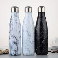 500ml vacuum insulated water bottle flask thermal sport chilly hot cold cup stainless steel creative mug marble head cup