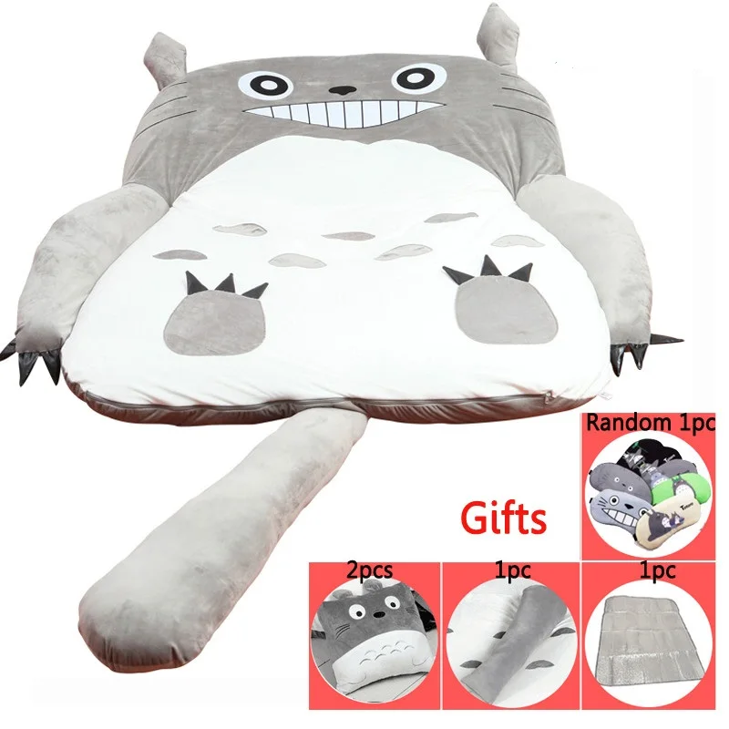 1,9X1,3 м/2,0X1,4 м Мой сосед Тоторо татами спальный двойной кровать Beanbag диван теплый мультфильм Тоторо татами спальный мешок матрас - Цвет: 2.0x1.8m