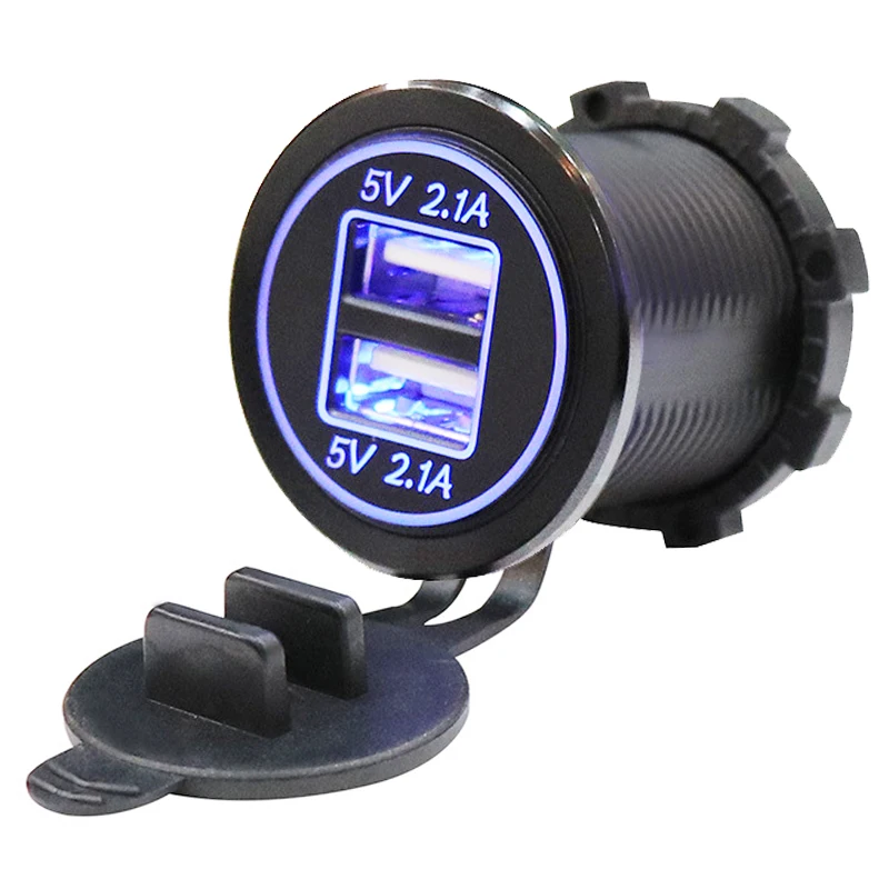12-24V usb-прикуриватель стилизованный под ручку Зарядное устройство для мото Авто