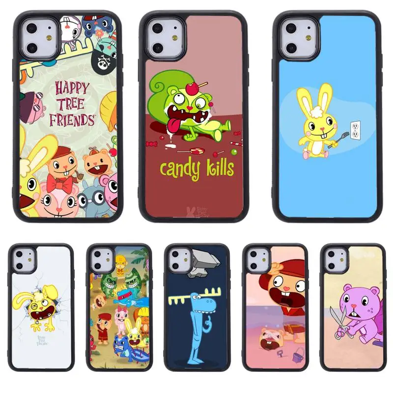 

Happy Tree Friends Phone Case For Samsung S8 S9 S10 S20 plus 5G lite note 20 ultra PC nax fundas cover