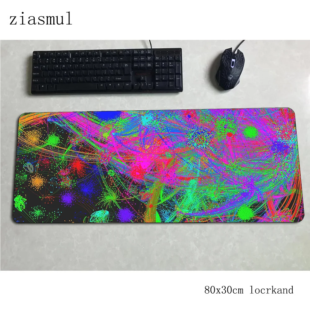 Цветная (rgb) коврик для мыши геймер натуральный каучук 800x300x3 мм notbook игровой