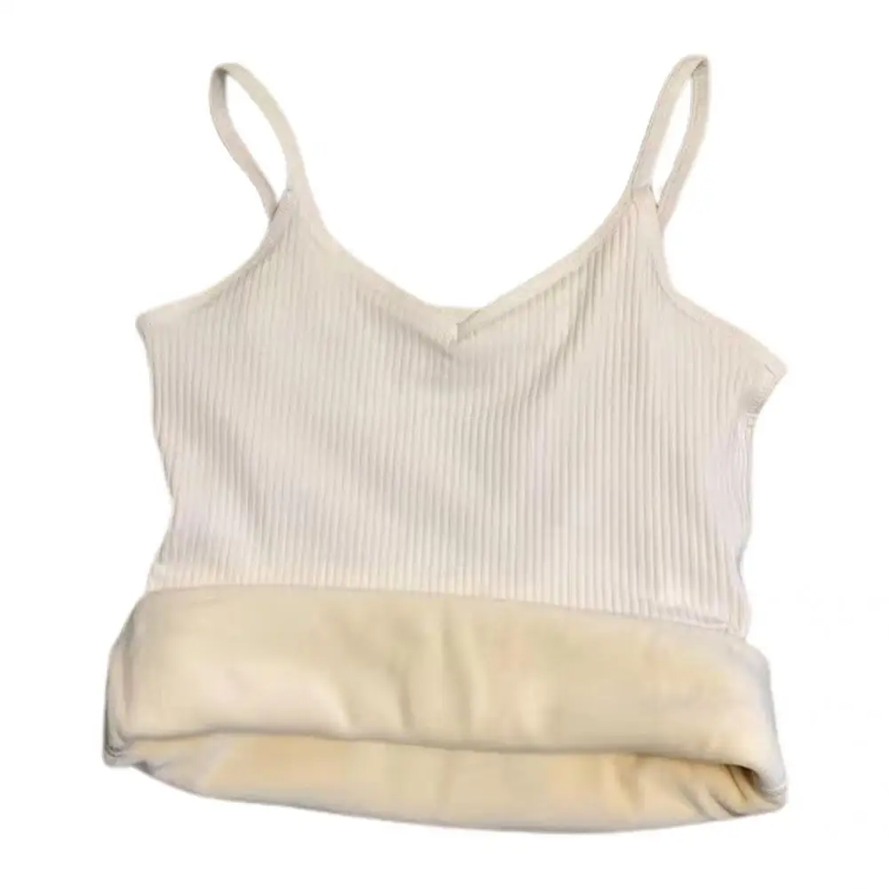 

Удобный стильный эластичный жилет на флисовой подкладке, ребристая кофта, УТЕПЛЕННЫЙ ТОП для повседневной носки