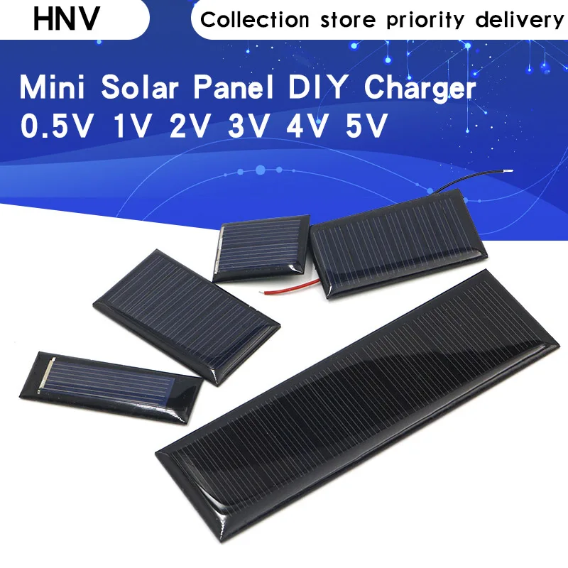 Мини солнечная панель 0 5 V 1V 2V 3V 4V 5V 80MA 100MA 120MA 130MA 160MA батарея для diy солнечного