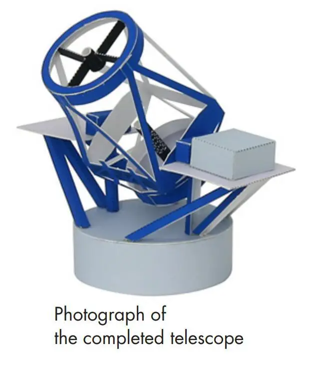 Телескоп 3D в стиле естественных науки бумажная модель сделай сам мультяшная