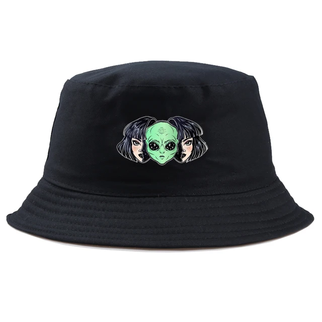 COUPLE alien Panama Bucket Hats Men 