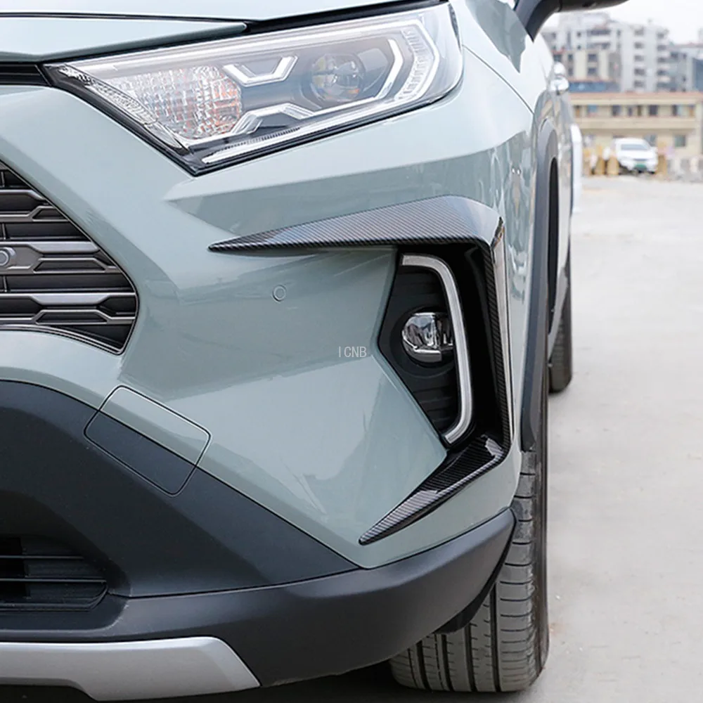 Для Toyota RAV4 2019 2020 пятое поколение передний бампер противотуманные фары обшивка