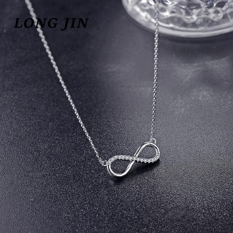 Повезло с принтом в виде цифры 8 Корейском стиле модные ювелирные изделия микро