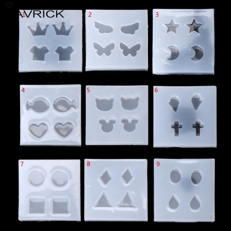 

Ювелирная форма, силиконовые круглые овальные квадратные серьги-гвоздики «сделай сам»