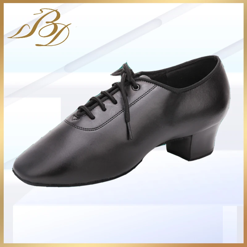 401BD танцевальная обувь для мужчин Туфли латинских танцев стандарт 401 черные