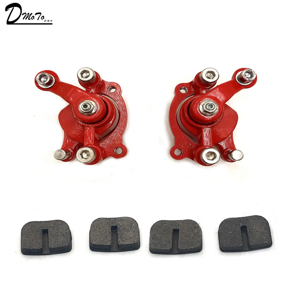 

Передние и задние дисковые тормозные суппорты тормозные колодки для 43cc 47cc 49cc китайского мини-мотоцикла, детского квадроцикла, квадроцикла, карманного велосипеда, газового скутера