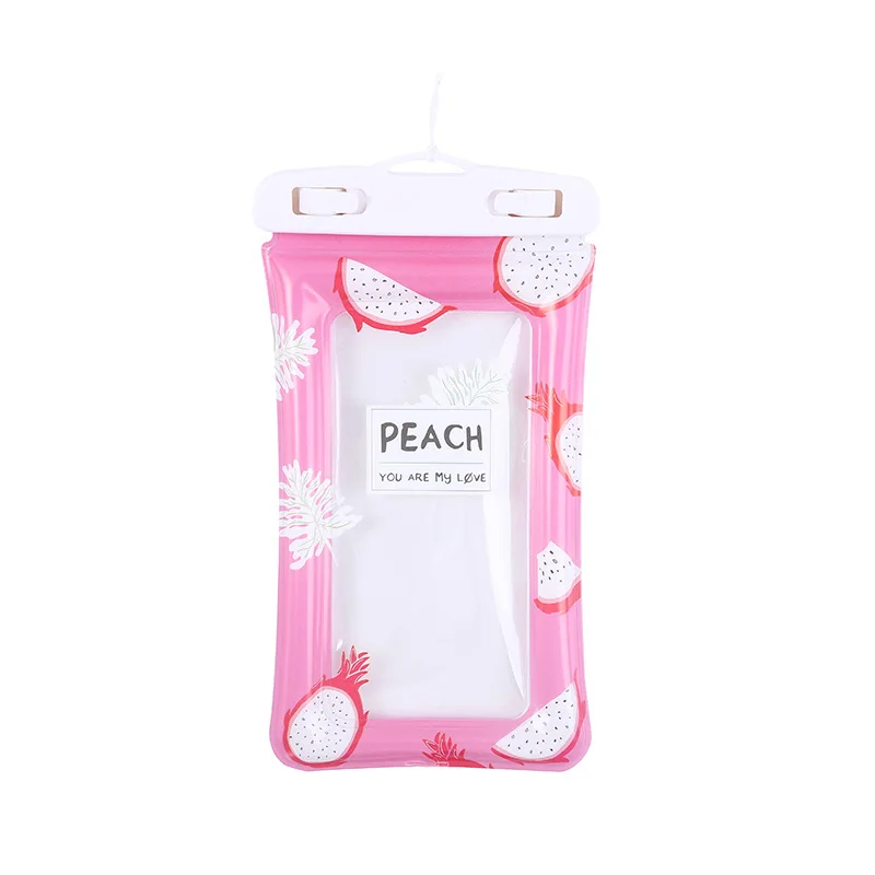 

Floating Airbag Inflatable Mobile Phone Waterproof Bag Transparent Swimming Hanging Neck Touch Screen Mobile Phone Bag Organizer