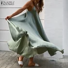 Женское пляжное платье-трапеция, без рукавов, с пышной юбкой, лето 2021