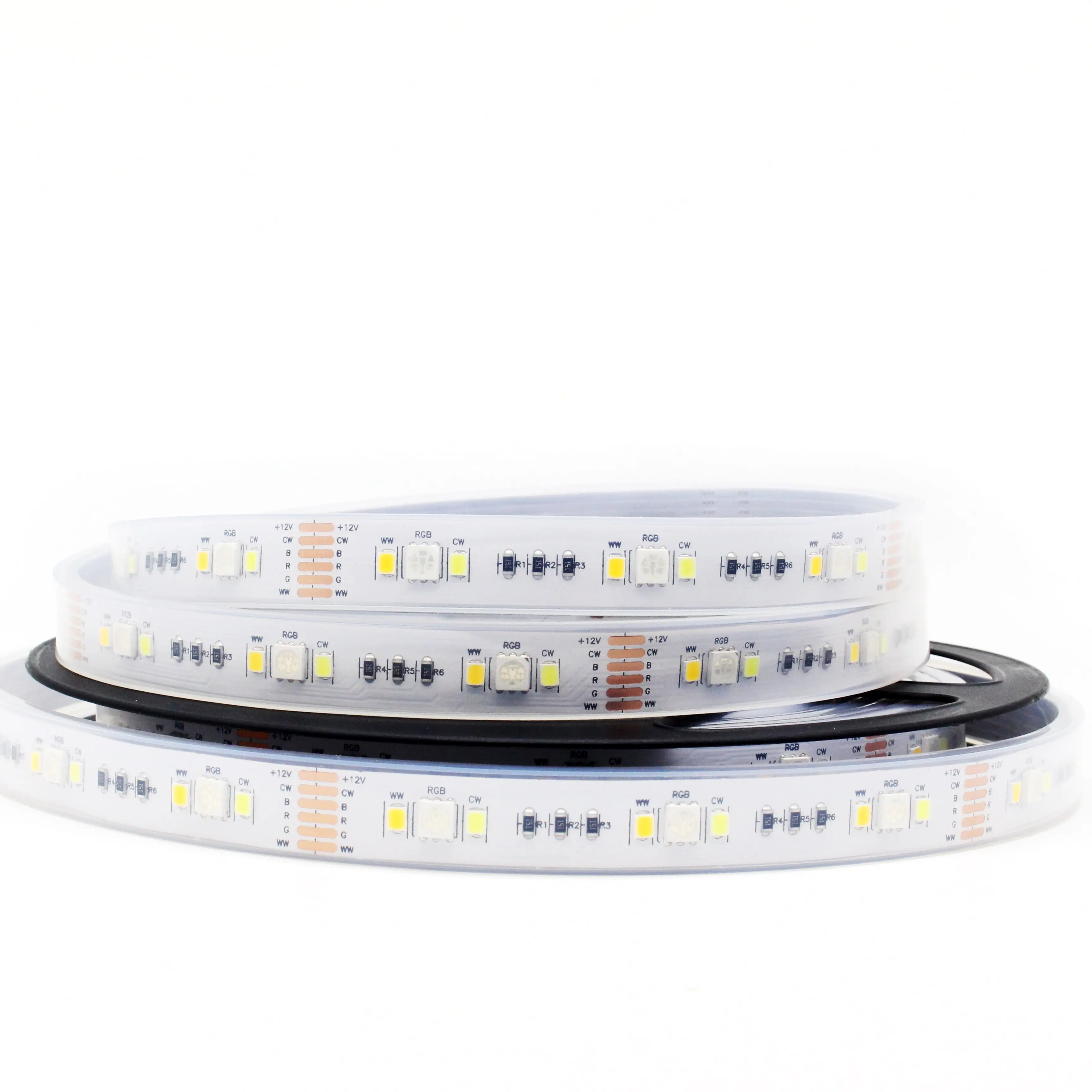 Светодиодная лента RGBCCT 12 В водонепроницаемая IP65 24 постоянного тока RGB CCT трубка IP67