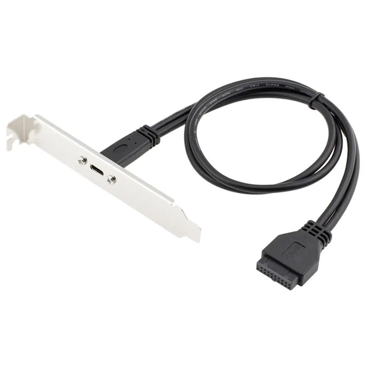 

USB3.0 20P to USB 3.0 Type-C female chassis PCI bit baffle cable